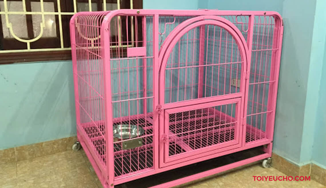 Địa chỉ bán chuồng nuôi cho chó Husky bằng thép sơn tĩnh điện